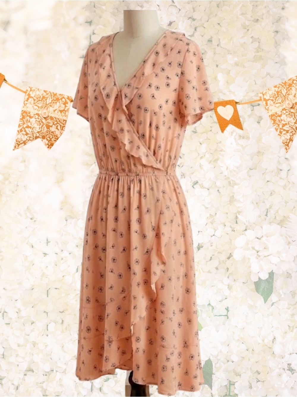 Eloide Floral Faux Wrap Dress